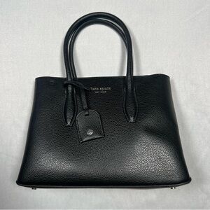 Kate Spade Black Leather Tote Bag Satchel‎